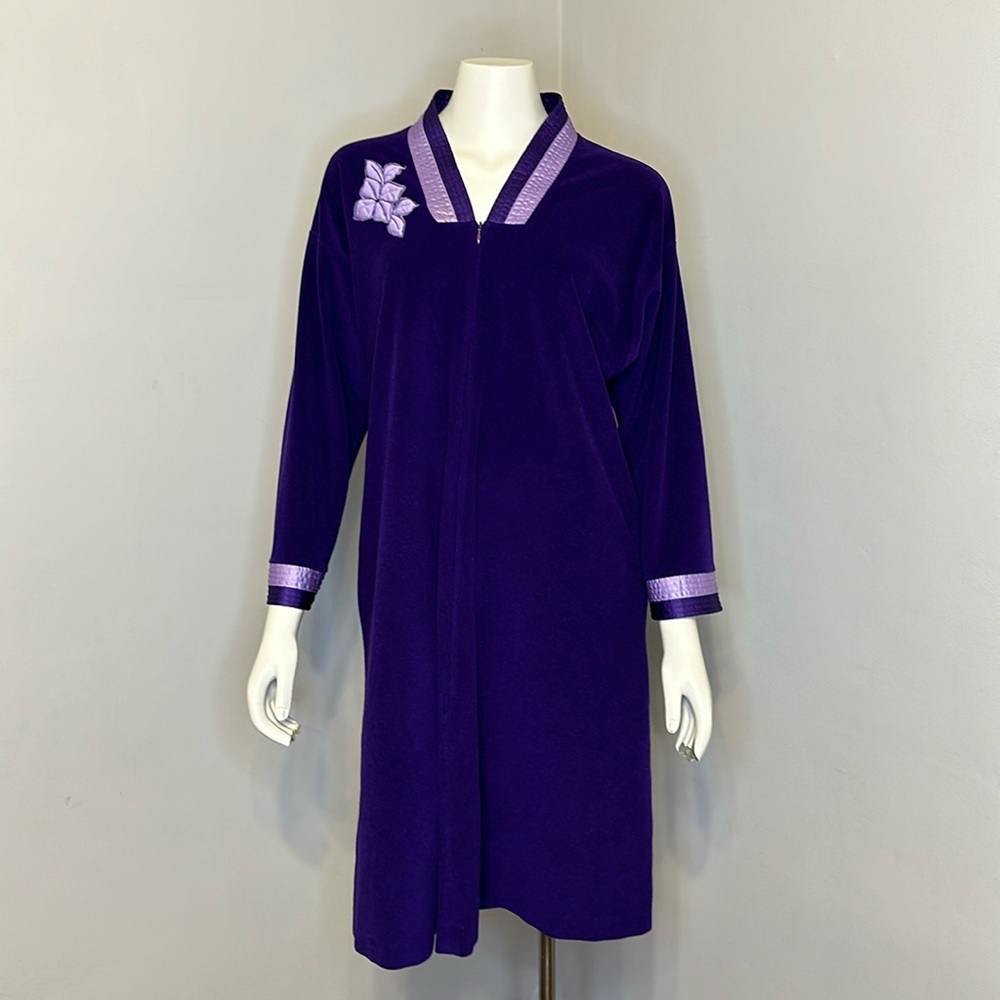 Vanity Fair Purple Robe 70s Vintage